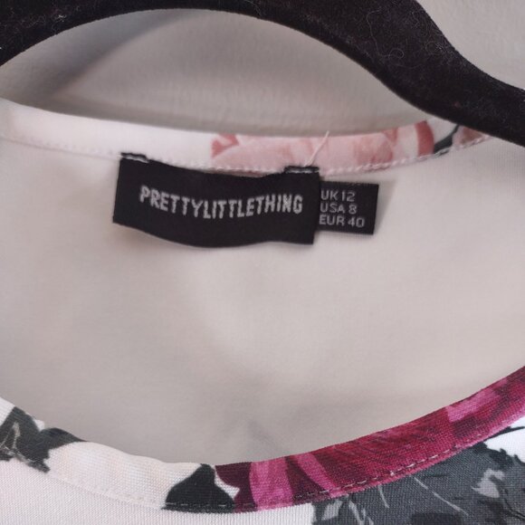 Pretty Little Thing Fitted Midi Floral Dress, Size 8 - Picture 4 of 8